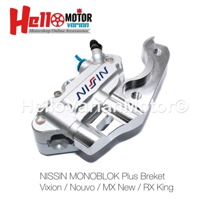 Kaliper NISSIN MONOBLOK Plus Breket VIXION / NOUVO / MX NEW / RX KING