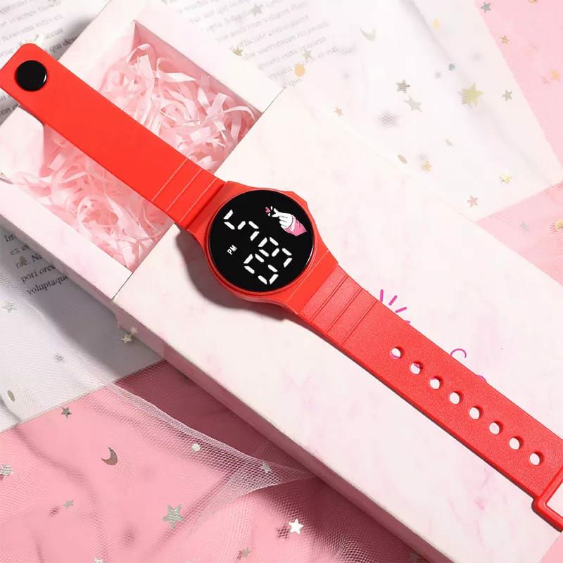 Jam Tangan Anak Pria Wanita Digital Led Rubber Kasual Terlaris Formal Keseharian