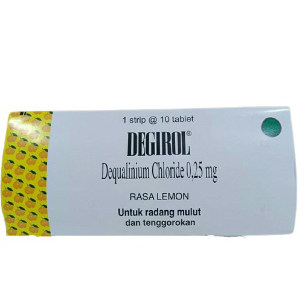 Degirol Lemon untuk Mengobati Sakit Tenggorokan &amp; Radang (10 Tablet)