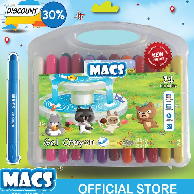 

24 Colors Gel Crayon Warna