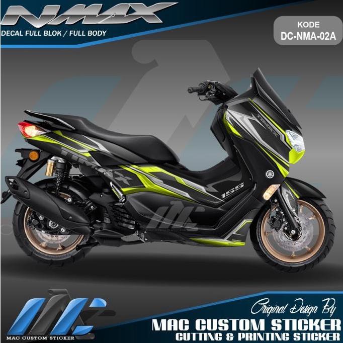 /////] DECAL NMAX NEW - STIKER FULL BLOK NMAX 2020 - DC NMA 02 - MOTOR HITAM