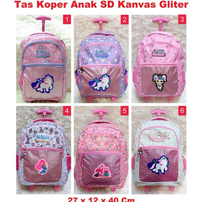 Tas Koper Anak Model Unicorn / ransel anak sd unicorn gliter