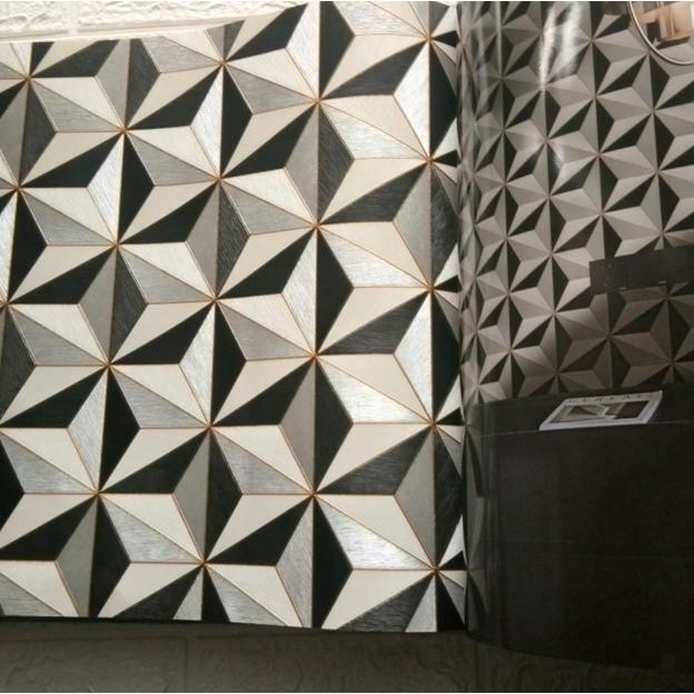 Wallpaper Dinding Premium Motif 3D Background Dinding Ruangan TV 10m