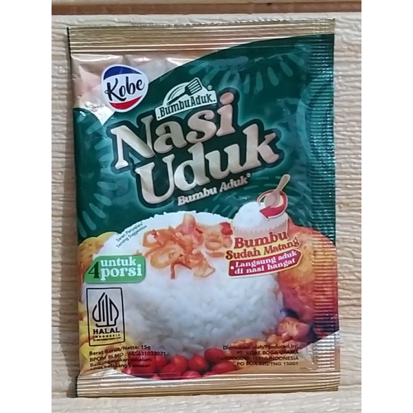 ✔MURAH Kobe Nasi Uduk Instan 15gr / Kobe Bumbu Nasi Uduk