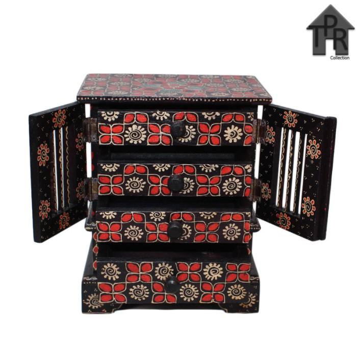 Terlaris Kerajinan Kayu Mini Lemari Perhiasan - Batik