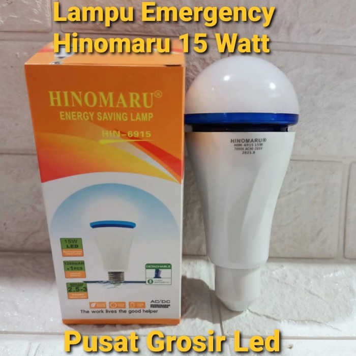 lampu Hinomaru Lampu Emergency 15 watt(M5U0) harga grosir lampu darurat emergency 30 jam terlaris la