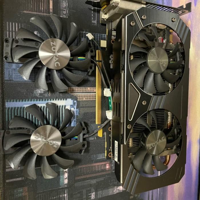 Terlaris Fan Kipas Zotac Gtx 950 Gtx 960 1060 3Gb 75Mm 4Pin Original
