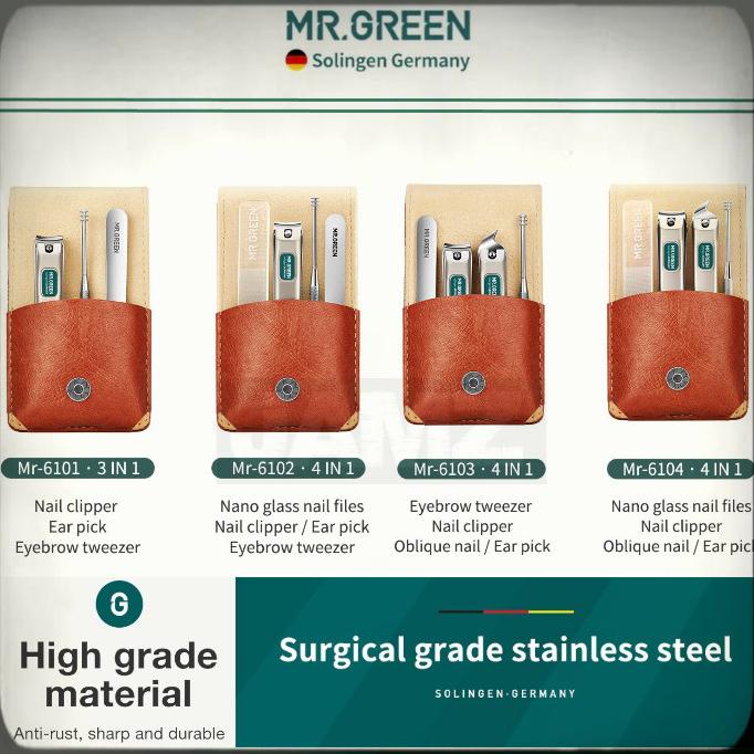 MR.GREEN Manicure Set Nail Clipper Manicure Pedicure Set Gunting Kuku