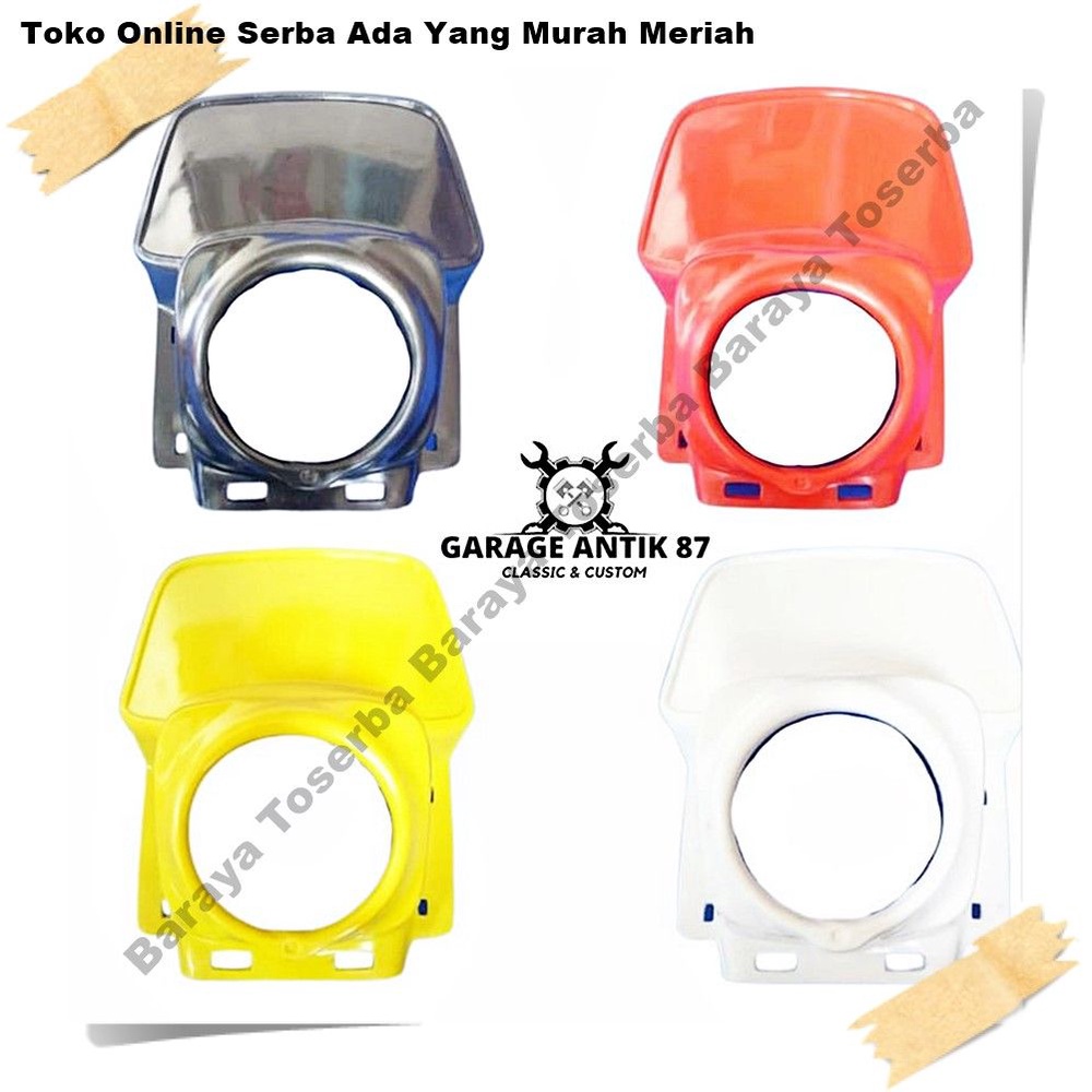 cover lampu trail vintage trail lawas tril lawas tril vintage putih Jadul Vintage