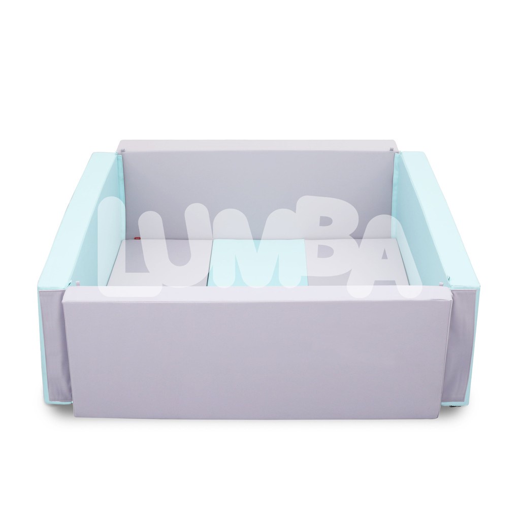 Lumba Playground Antibacterial Scandinavian Light Blue | Bumperbed | Bumpermat | Playmat | Box bayi 