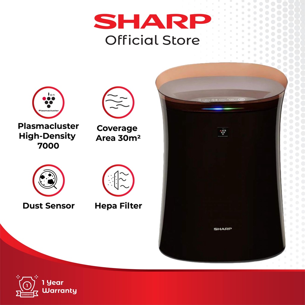 Sharp Air Purifier - Pembersih Udara Ruangan With Plasmacluster 30m� - FP-F40Y-T