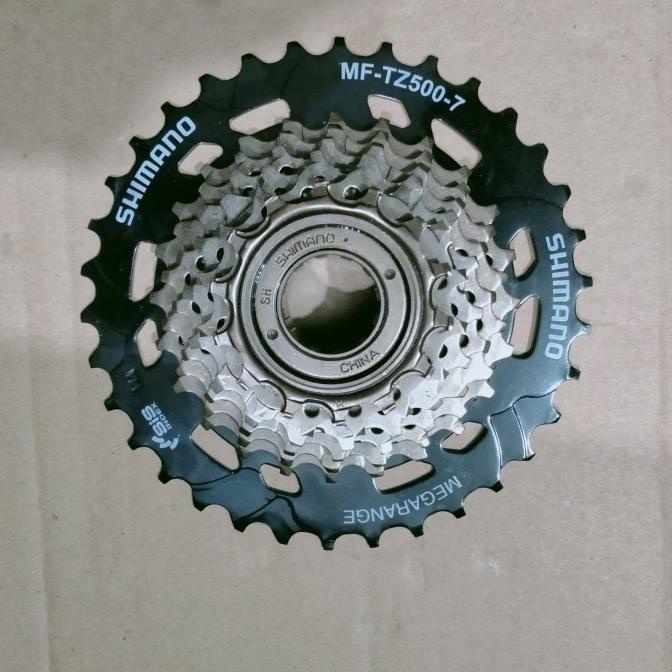 sproket 7 speed shimano megarange