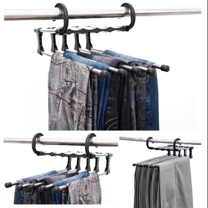Terlaris Promo Hanger Gantungan Celana Panjang Jeans Premium