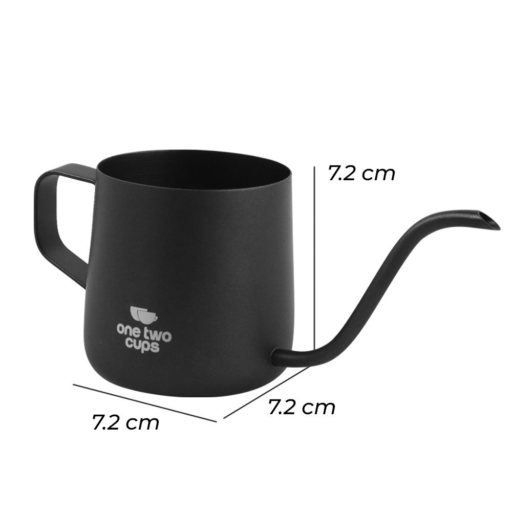 One Two Cups Teko Kopi Leher Angsa Pitcher Drip Kettle Cup 250 ml - AA0050 - Black