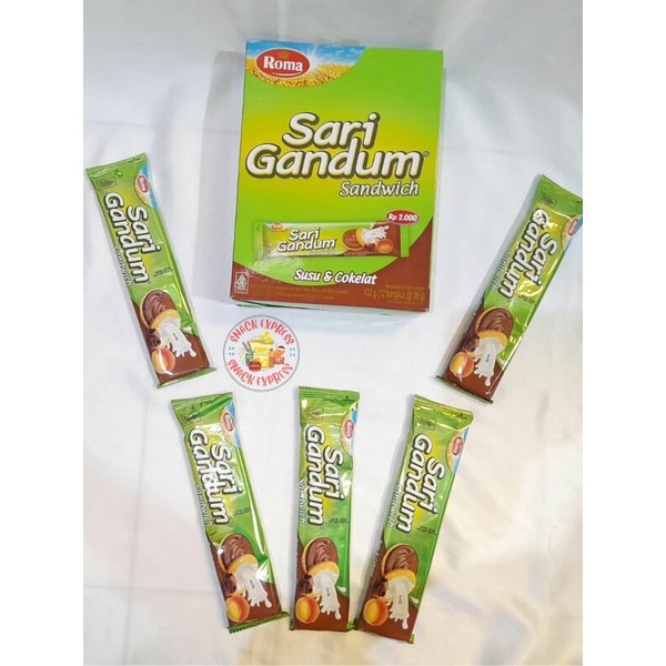 

Roma Sari Gandum Sandwich Box ( 1 Box isi 12 sachet @36gram )