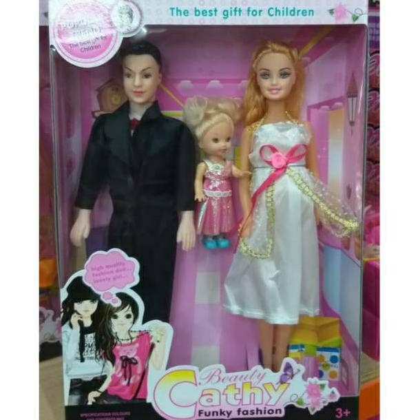 Mainan Berbie Keluarga Hamil Plus Anak