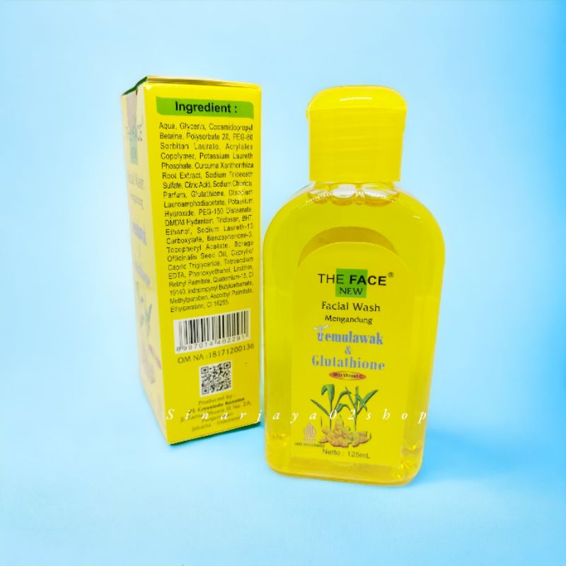 THE FACE Facial Wash Temulawak Bpom 125ml