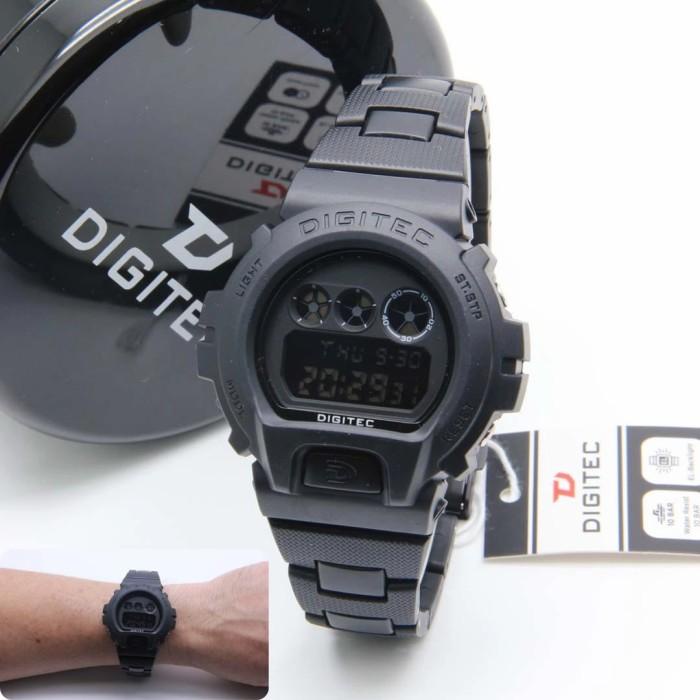 Stopwatchku Jam Tangan Pria Digitec Original 5198 Lampu Illuminator Stopwatch New