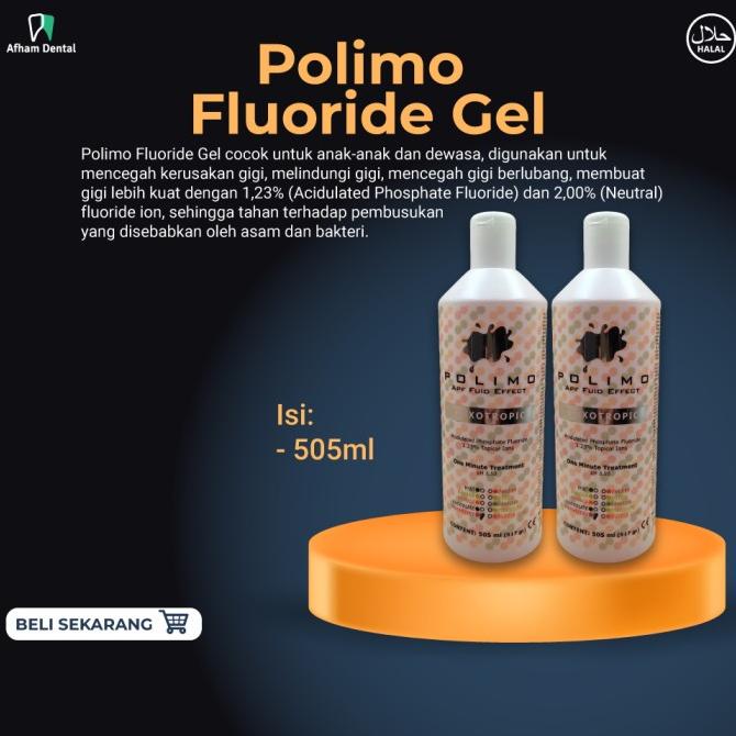FLUOR GEL STRAWBERRY / TOPICAL FLUORIDE / POLIMO APF IMICRYL