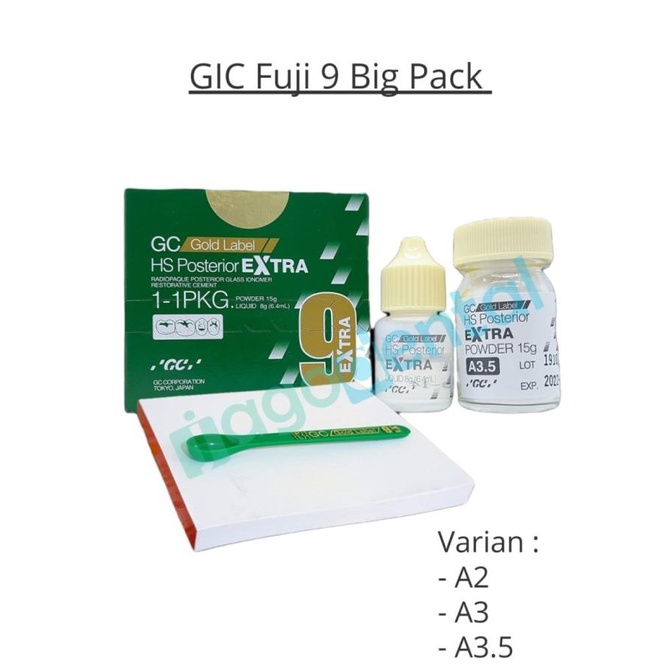 GIC FUJI 9 EXTRA GC KEMASAN BESAR GOLD LABEL