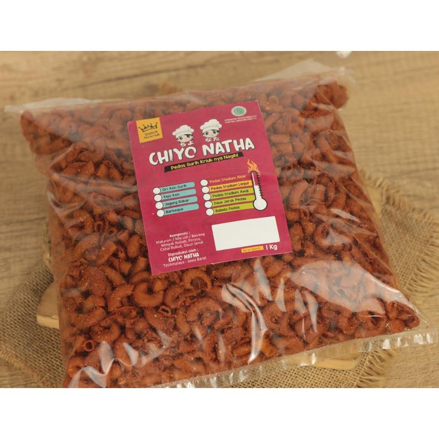 

Makaroni Chiyo Natha 1 Kg (Kemasan Spesial Kiloan) Celan Pedas Kriuk