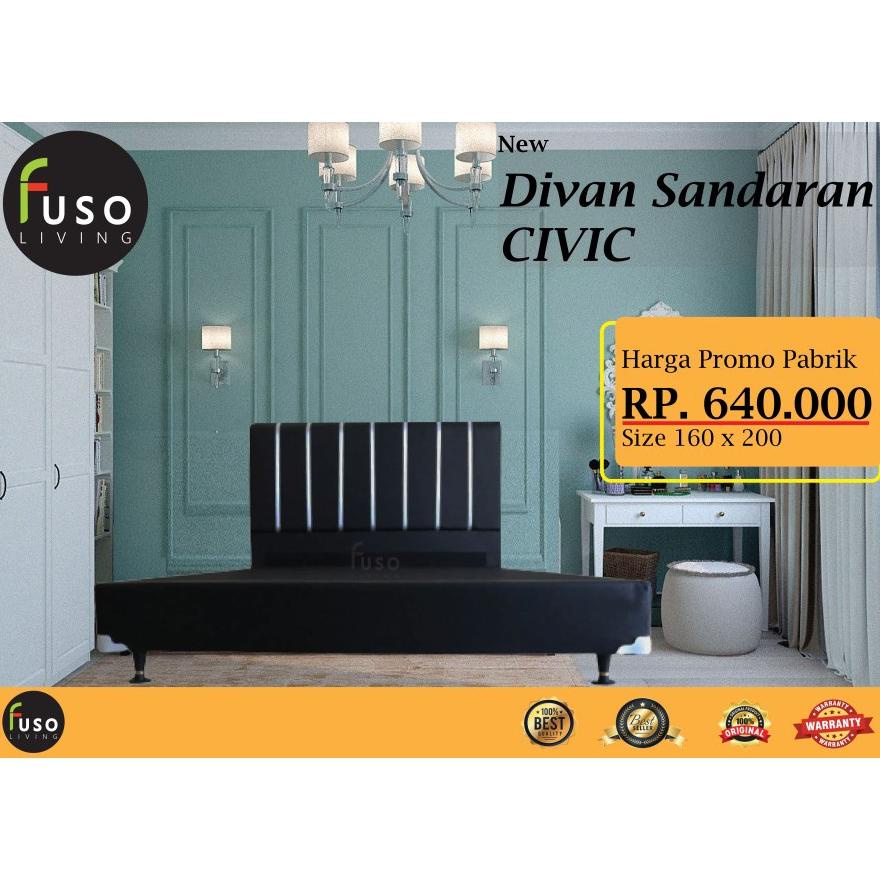 Divan/ Dipan/ Tempat tidur + Sandaran Civic