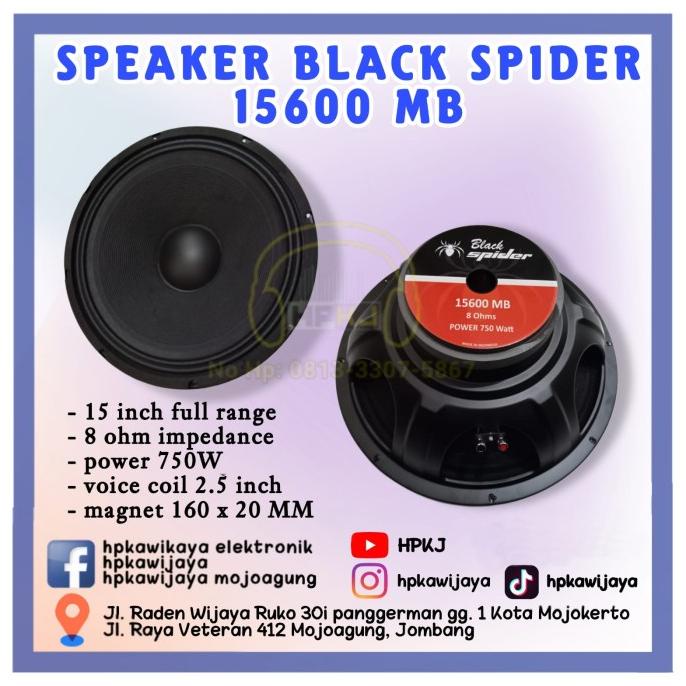 $$$$] SPEAKER BLACK SPIDER 15600 speker 15 inch blackspider 15600