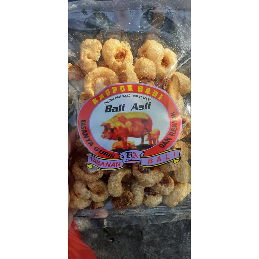 

KRUPUK RAMBAK BABI SAMCAM SAMCAN/ KULIT BALI ASLI - 130gr Free Bubblewrap Best Seller