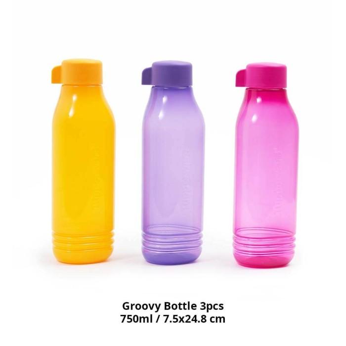 Tupperware Eco Bottle Groovy 3pcs Botol Air Minum