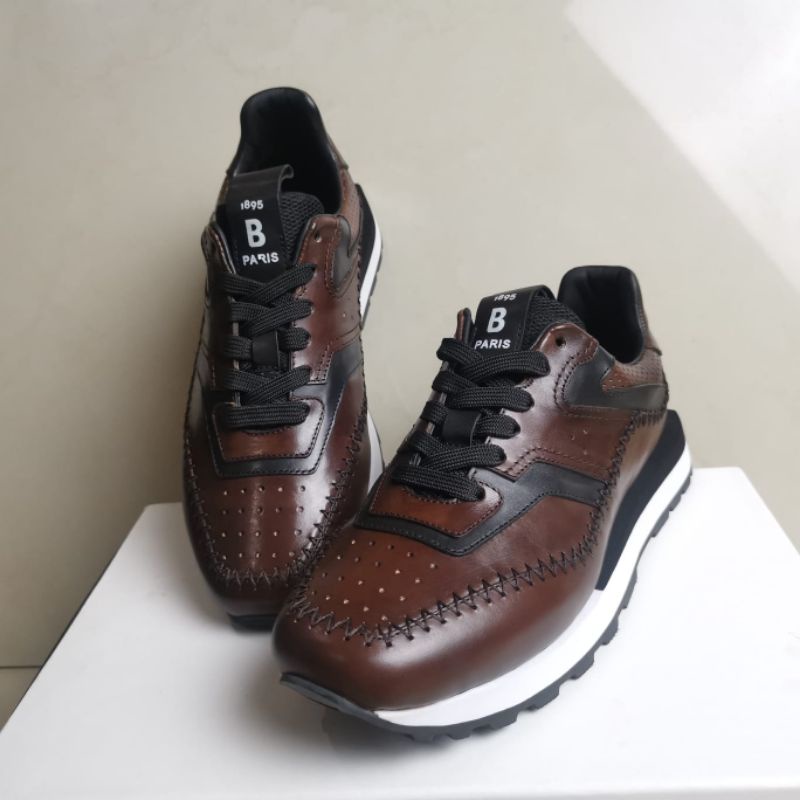 sepatu kulit pria sneaker cowok berluti mewah p1shoes new men shoes leather