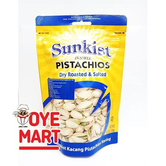 

SUNKIST PISTACHIOS DRY ROASTED & SALTED 150 GR / KACANG KERING Best Seller