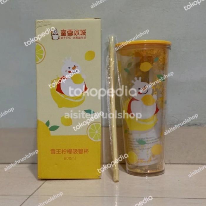 Tumbler Botol Tempat Minum Mixue Snow King Big Head 1400 ml - Original