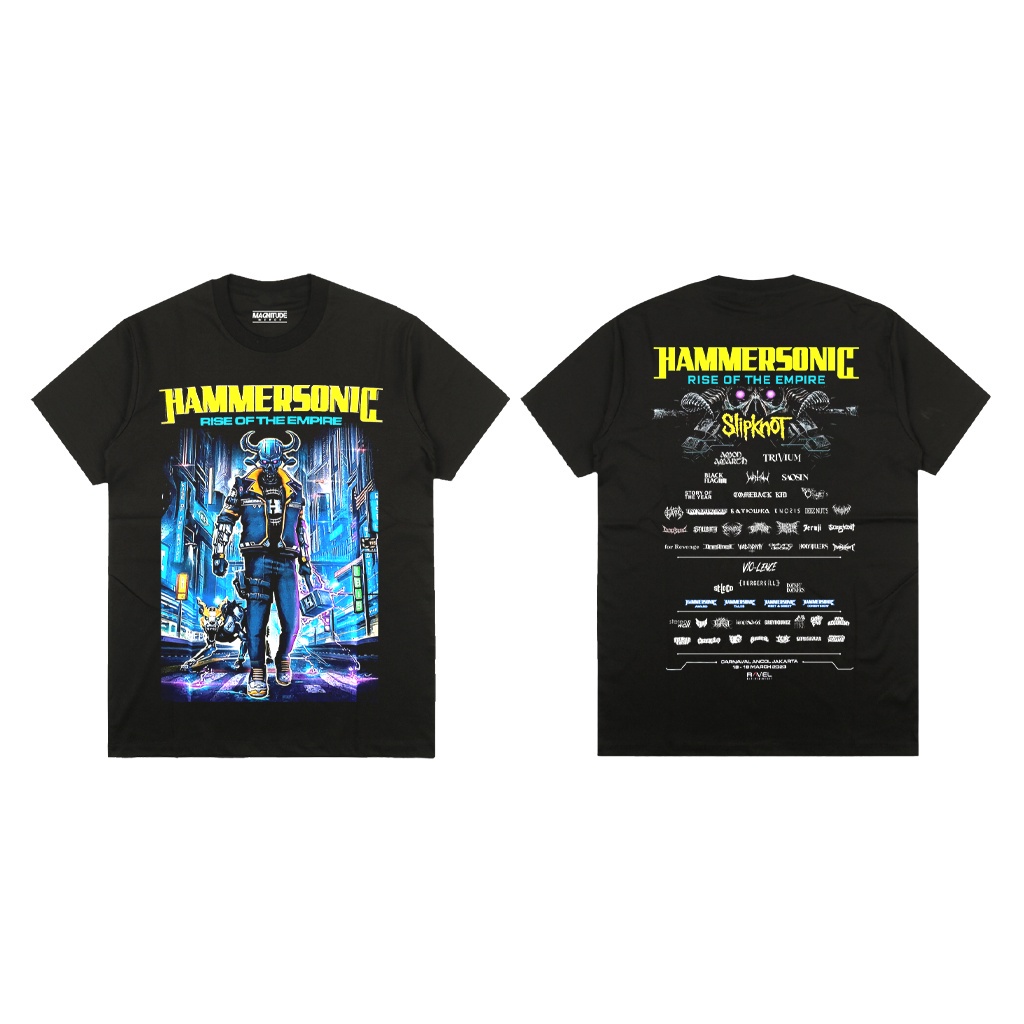 Magnitude T-Shirt - HAMMERSONIC 2023  | Kaos musik | Kaos band | BOOTLEG |