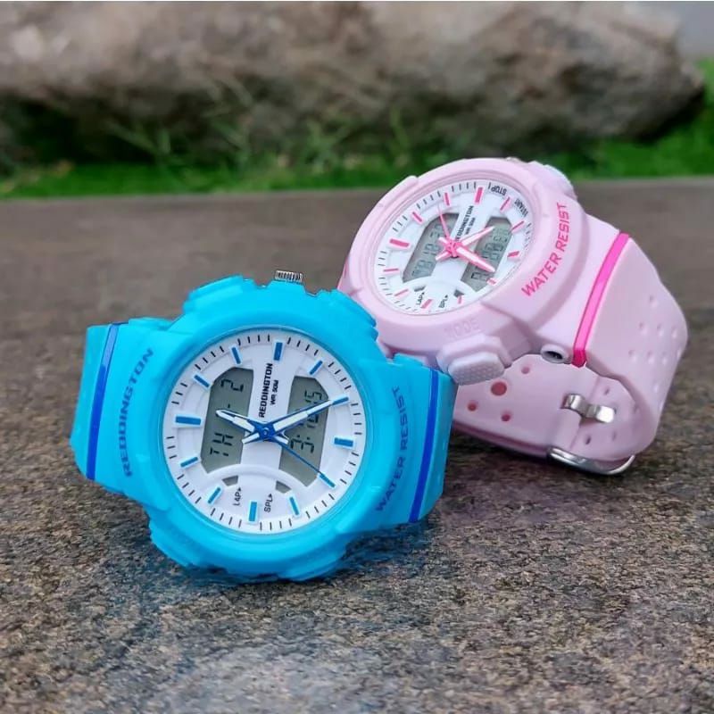 JAM TANGAN WANITA REDDINGTON R6002 ORIGINAL WATERPROOF DUALTIME