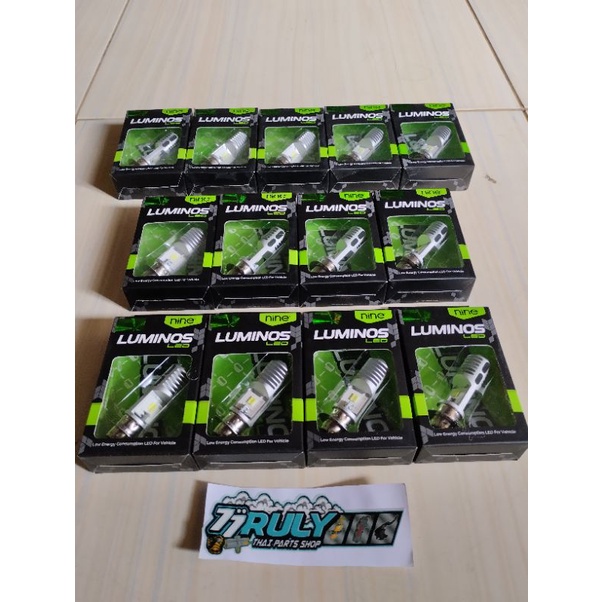 bohlam depan / lampu led luminos mh 1 universal motor bebek & matic