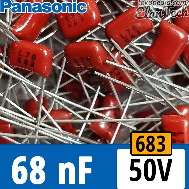 68nF / 683 50V Milar ECQ Mylar Film Capacitor 68 nF Kapasitor Elan73c Buru Order