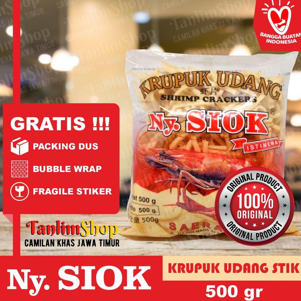 

Krupuk / Kerupuk Udang Stik Ny. Siok 500gr - TanlimShop Best Seller