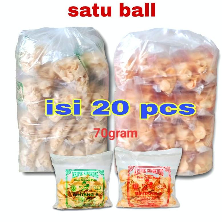 

Kripik Singkong Bintang 9 Satu Ball Netto 75gram Best Seller