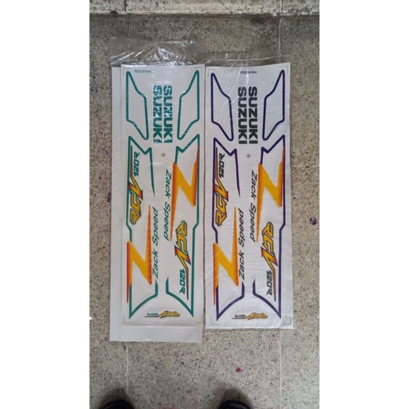 Original Impor Malaysia Suzuki RGV Satria 2T Lumba RU 120 NOS Striping Stiker FULL Set Bodi Livery L