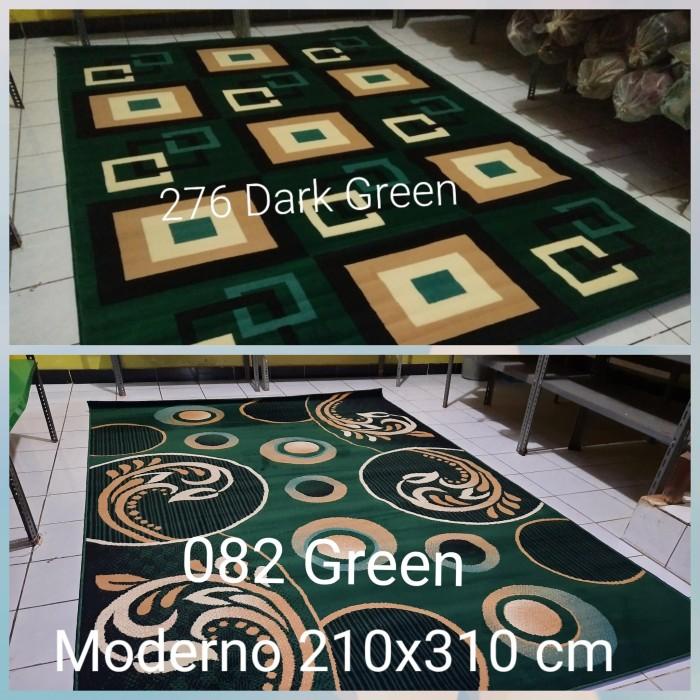 Permadani Karpet Permadani Moderno Momento Besar Jumbo 210X310 Cm Hijau Green