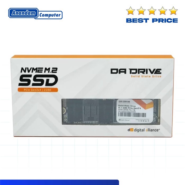 Digital Alliance DA Drive Pro SSD 1TB M.2 Pcie Gen3 Nvme - 1 TB