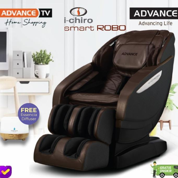Kursi Pijat Advance Ichiro Smart Robo HS8879 - Orange & Cokelat, 12 Program Otomatis, Seluruh Tubuh