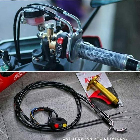 Gas Spontan Ktc Dan Saklar Gas Spontan Ninja 250 R25 Mt25 Cbr150 R15V3