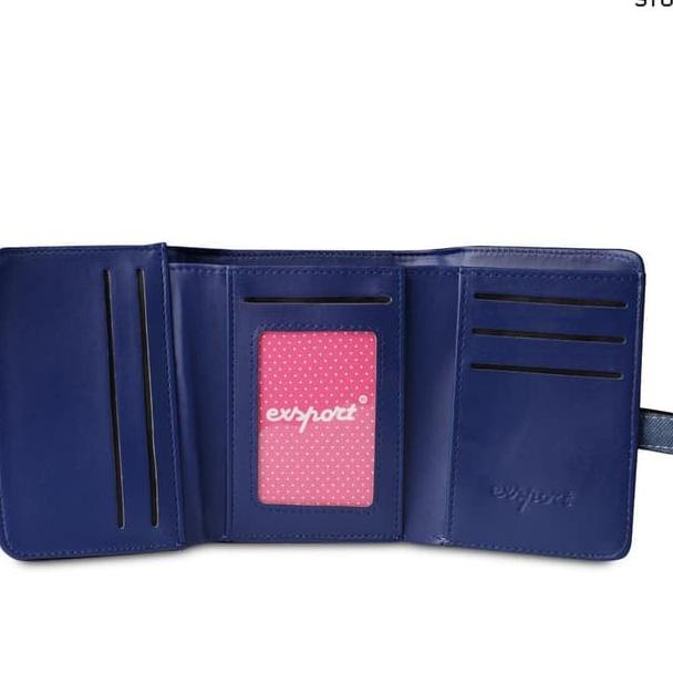 Exsport Short Belty Stitch Wallet - Blue