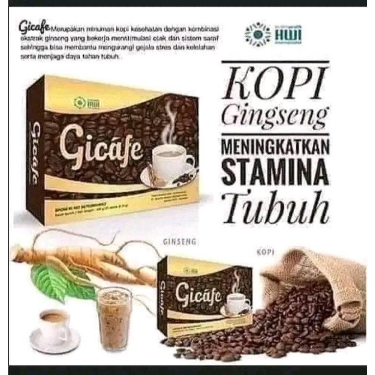 

KOPI GICAFE - KOPI GINGSENG 100% ORIGINAL HWI