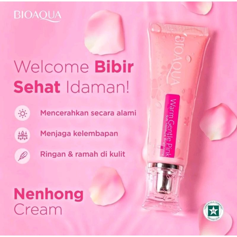 Bioaqua Nenhong Warm Gentle Pink Lip Serum BPOM Halal