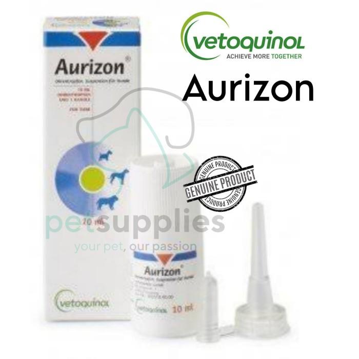 Best Seller Obat Tetes Telinga Antibiotik Anjing, Aurizon (Isi 10 Ml)
