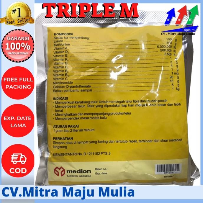 

STRONGEGG 250 gram Vitamin Peningkat Berat Telur Masa Produksi Telur tom03