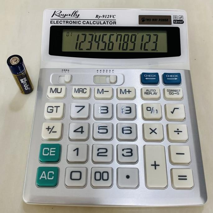

Rotally 912VC kalkulator meja 12 Digit Check and Correct Solar & A2 ama04