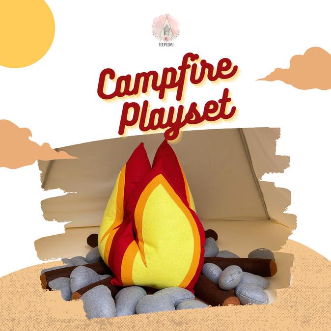 PROMO CAMPFIRE PLAYSET MAINAN API UNGGUN PRETEND PLAY TERMURAH